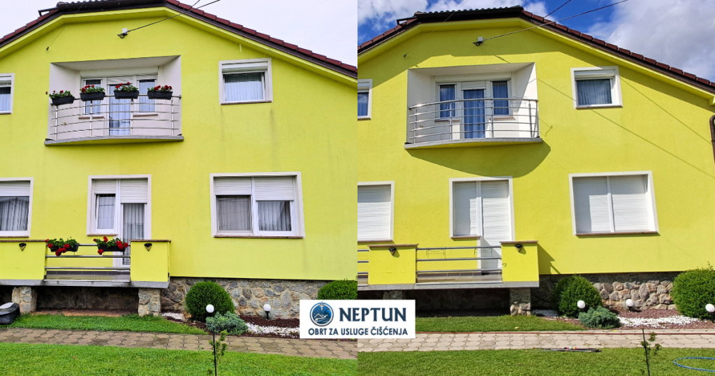 kako oprati fasadu niskim tlakom meko pranje